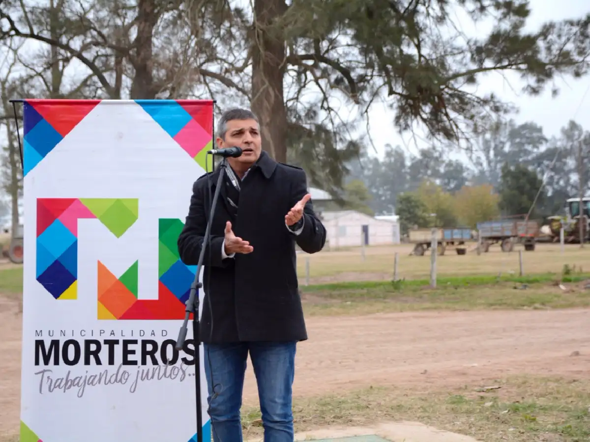 En Morteros inauguraron obra en el canal Laffitte 	