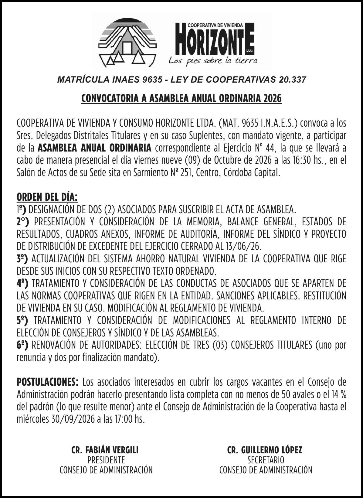 cooperativo horizonte