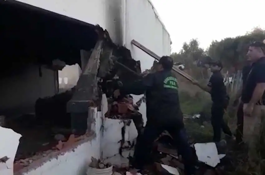 Desbarataron banda narco y destruyeron el búnker de droga N°112