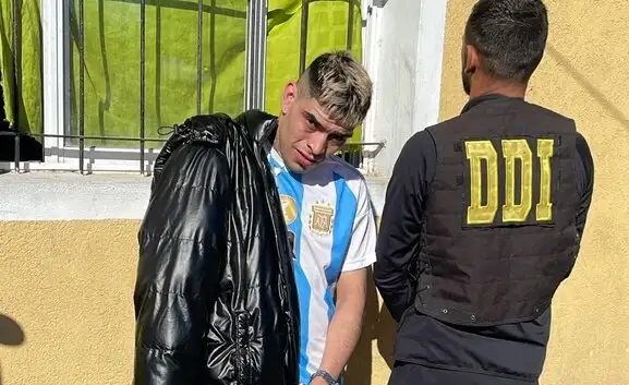 Jorge Salina tras su arresto.