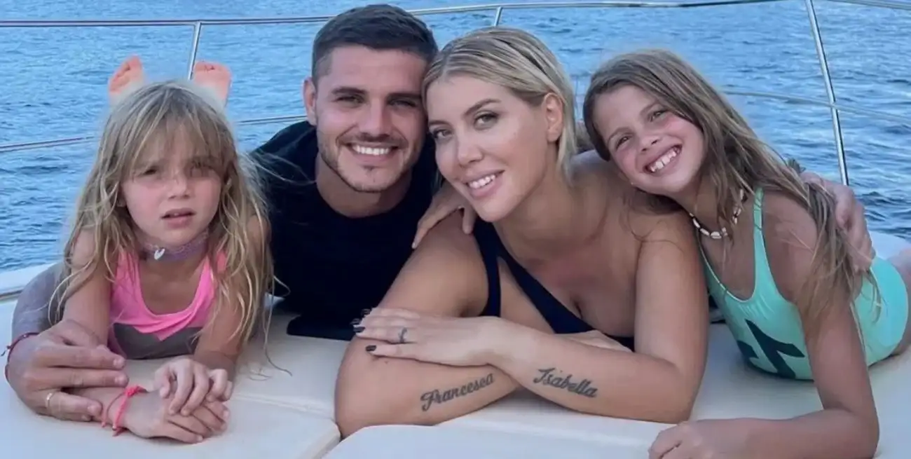 Wanda Nara y Mauro Icardi son padres de dos hijas, Isabella y Francesca.