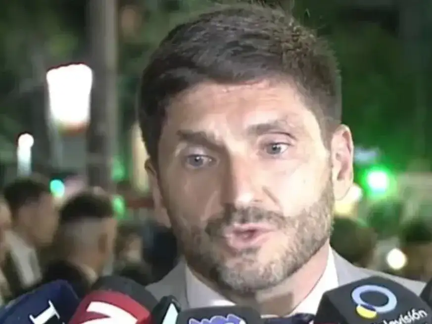 Pullaro este sábado por la noche durante su ingreso al Congreso.