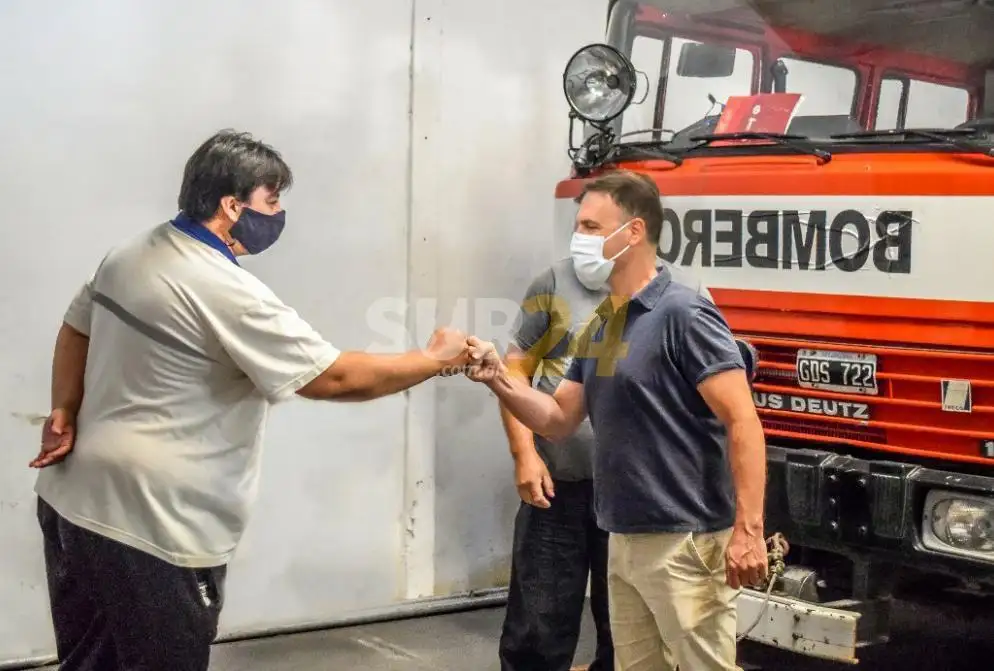 En su día, Enrico reconoció la labor de los Bomberos Voluntarios de la región