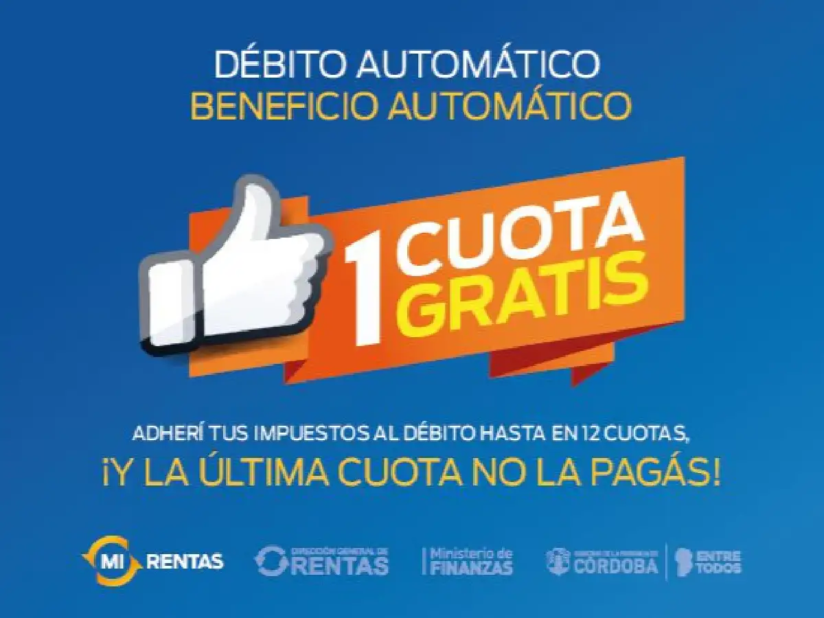Rentas: pagar con débito automático se traduce en beneficio automático