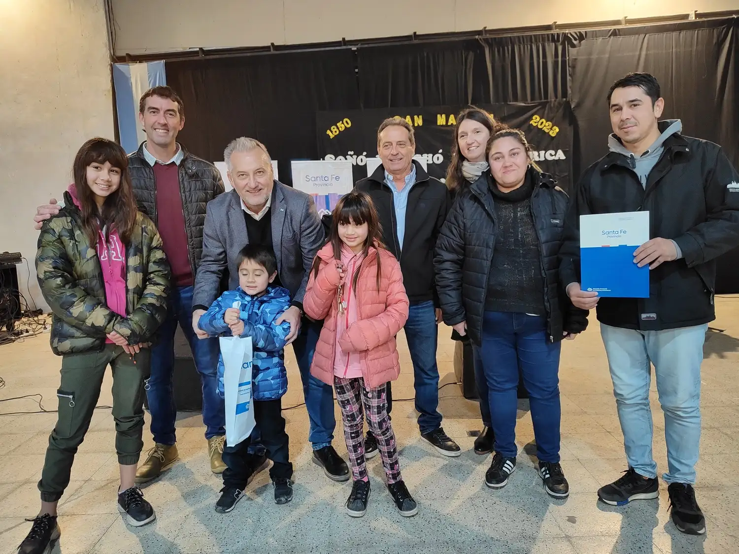 Sueño cumplido. El actual senador nacional estuvo también presente en las diferentes actividades del gobernador Omar Perotti
