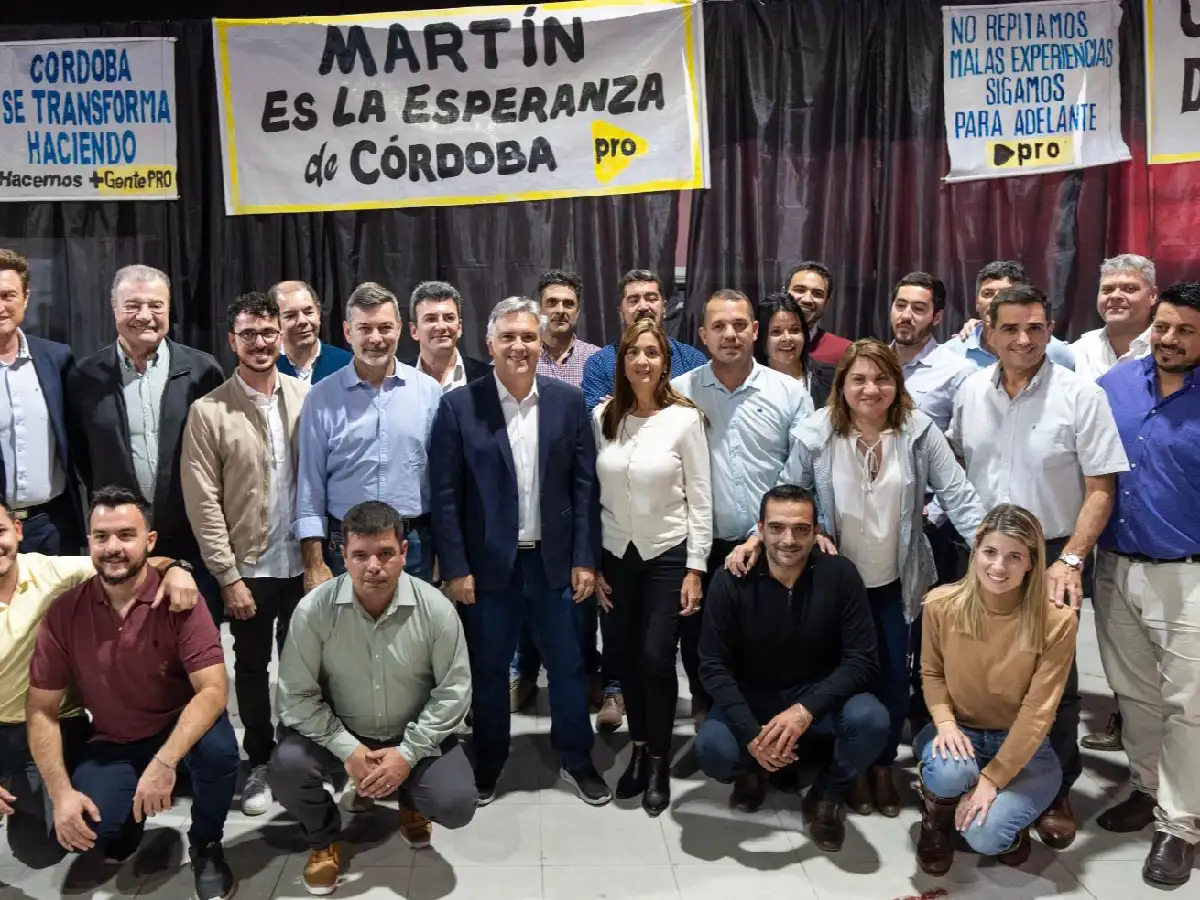 Dirigentes del PRO realizaron un acto en apoyo a la candidatura de Martín Llaryora gobernador 2023   