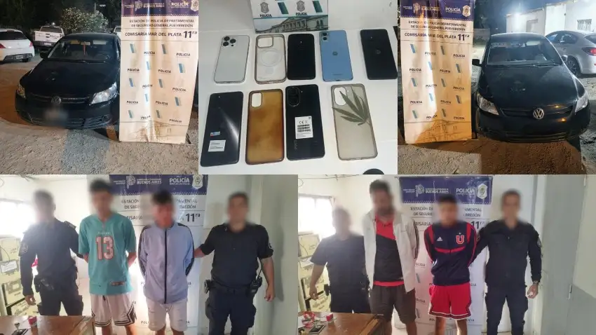 La policía desarticuló una banda que operaba en distintos puntos de la ciudad.