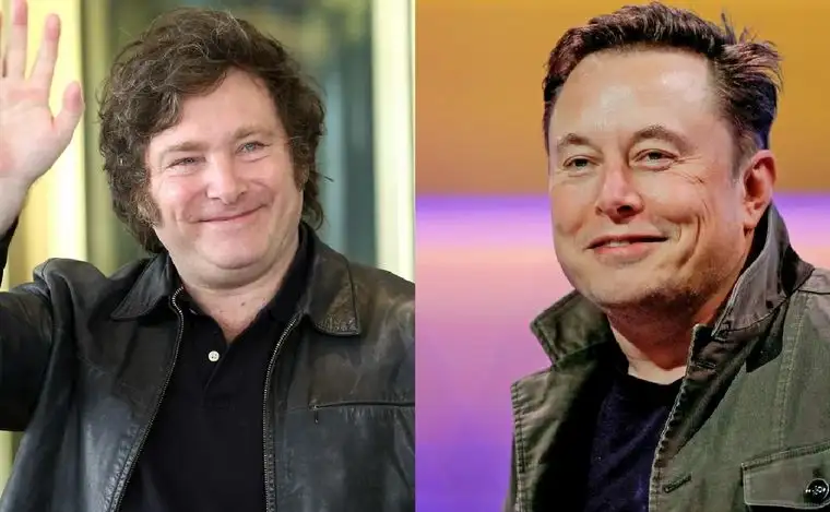 Javier Milei y Elon Musk.