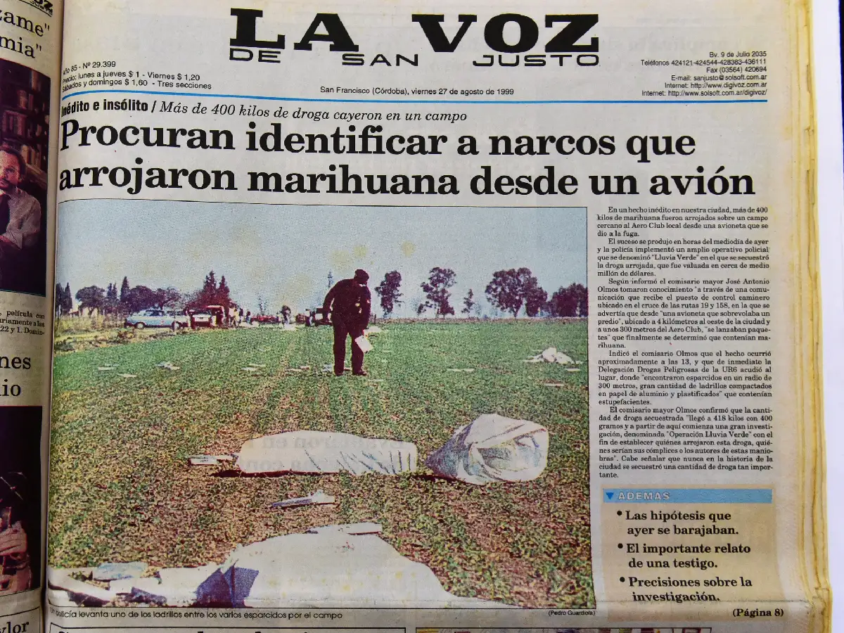 Ayer en San Francisco secuestraron más marihuana que en la “lluvia verde” de 1999