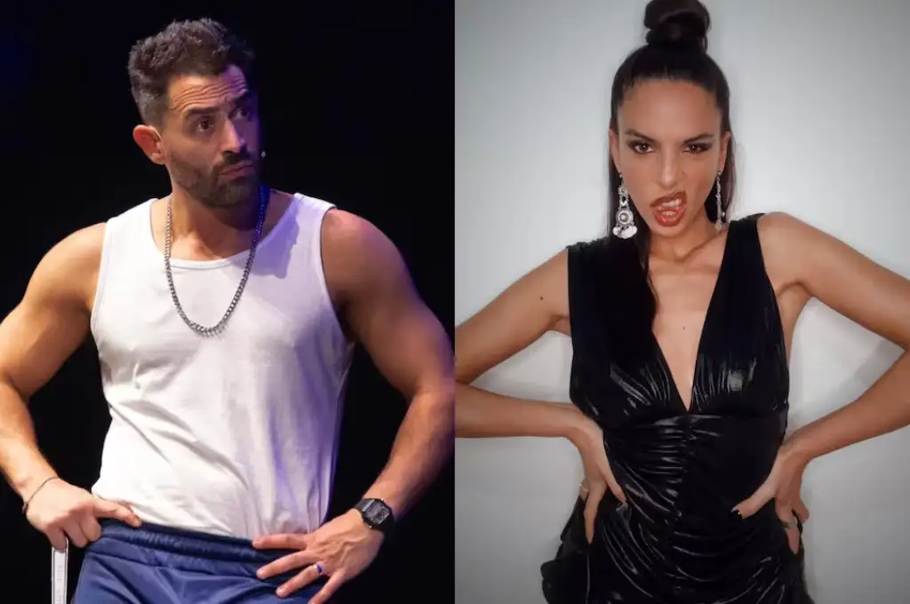 Tucu López y su vecina Jazmín laport