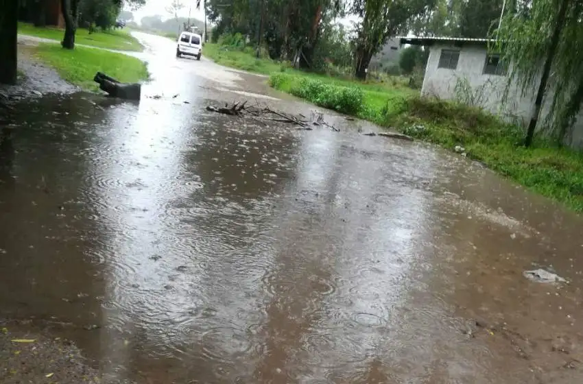 En barrios del norte, también se hizo sentir con fuerza la tormenta