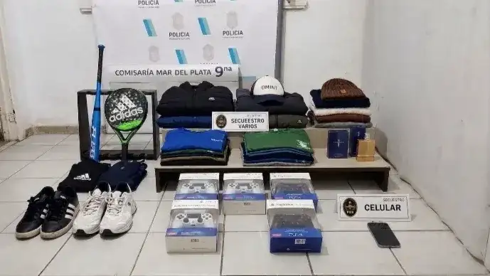 Dos aprehendidos por robos en seis vehículos