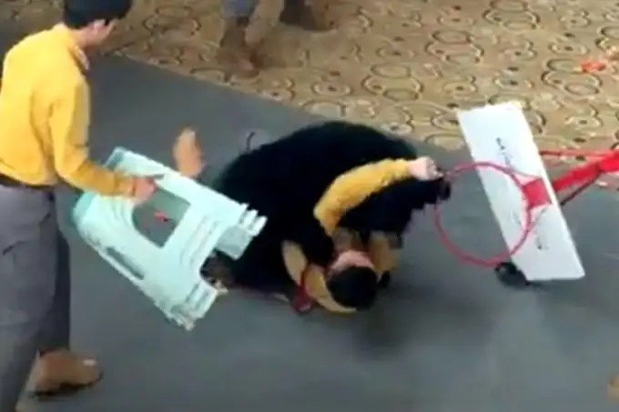 Cuando el espectáculo se convierte en horror.