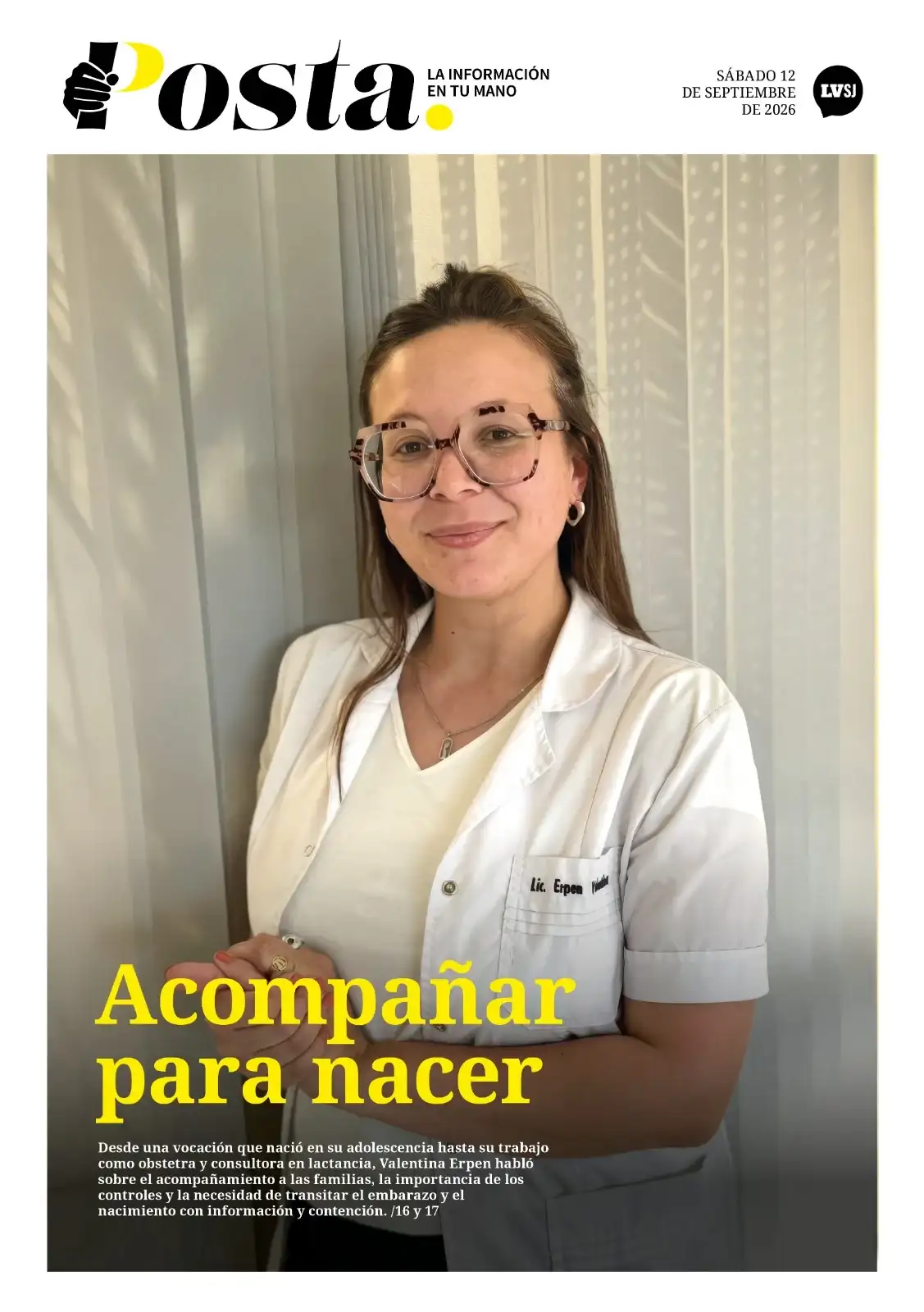 tapa posta 12 de septiembre 2026 Valentina Erpen