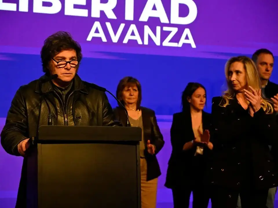 Javier Milei y Karina Milei