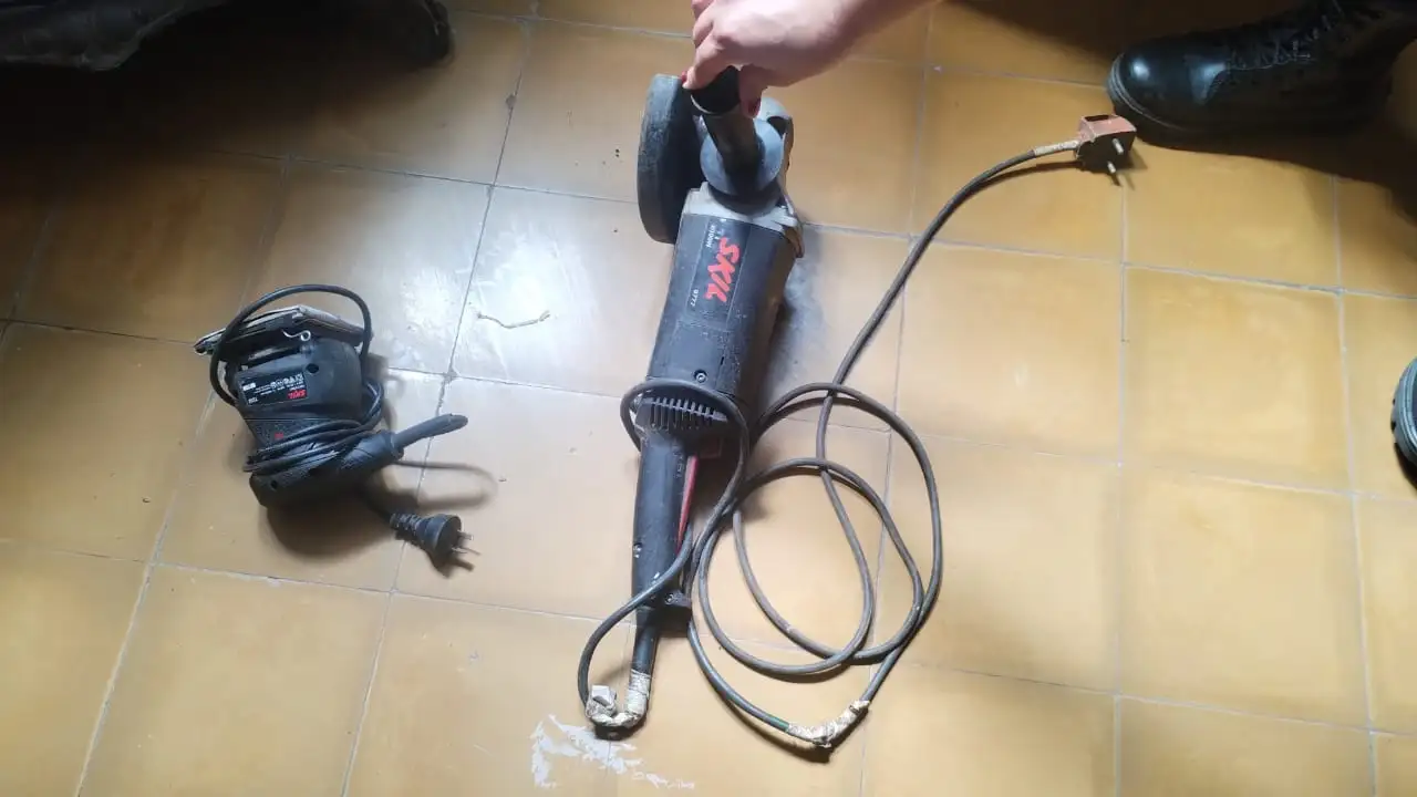 Una de las herramientas que fue recuperada.