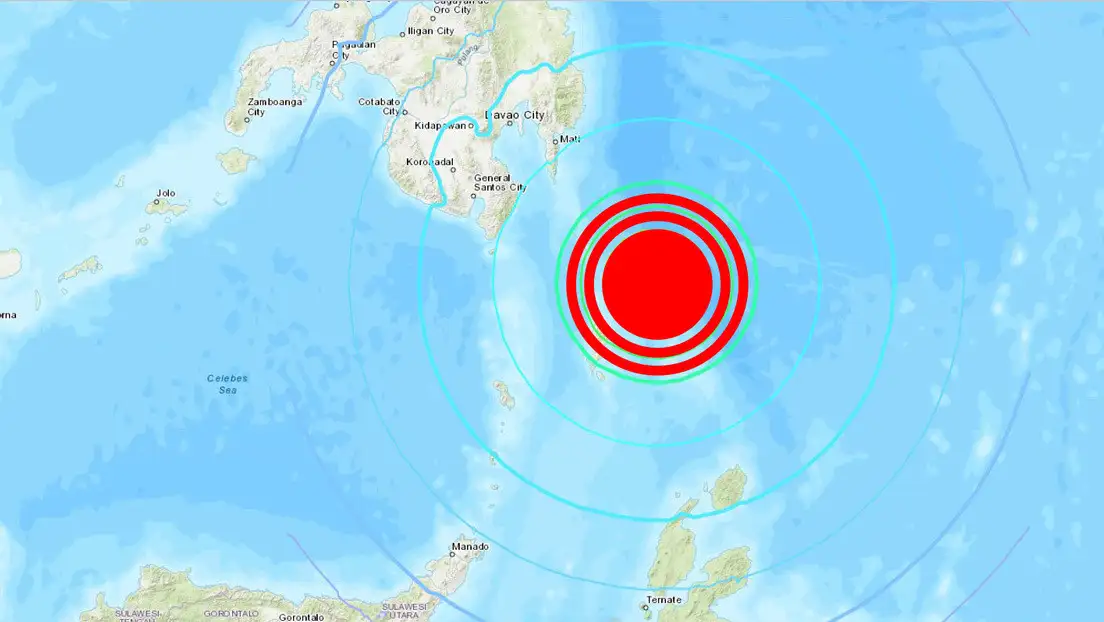 Terremoto de magnitud 7 sacude las costas de Filipinas