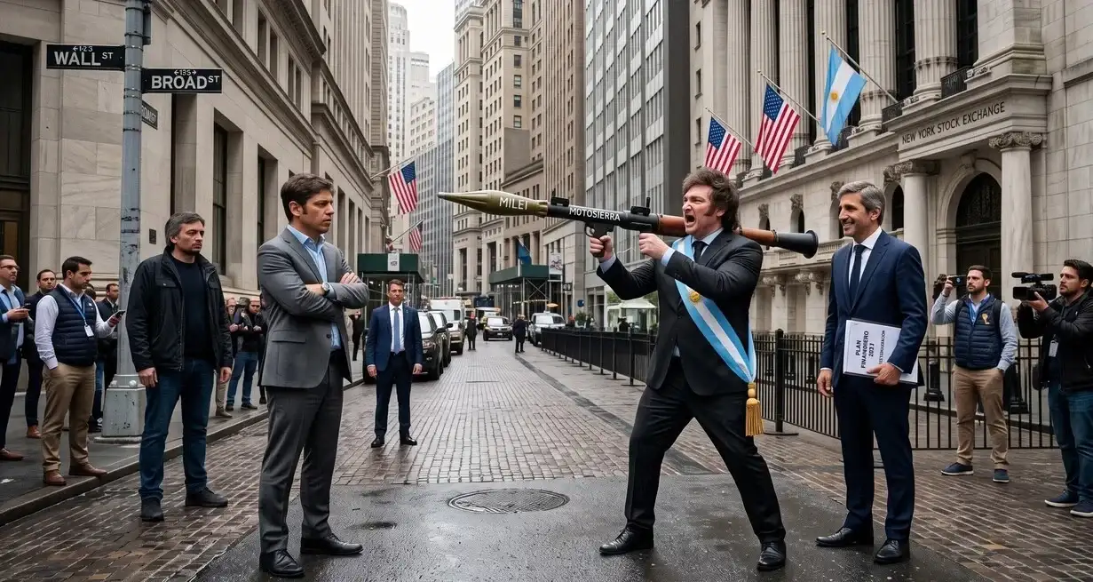 Milei y dólares menos crocantes que prometidos. Kicillof y la carga kirchnerista en Wall Street.