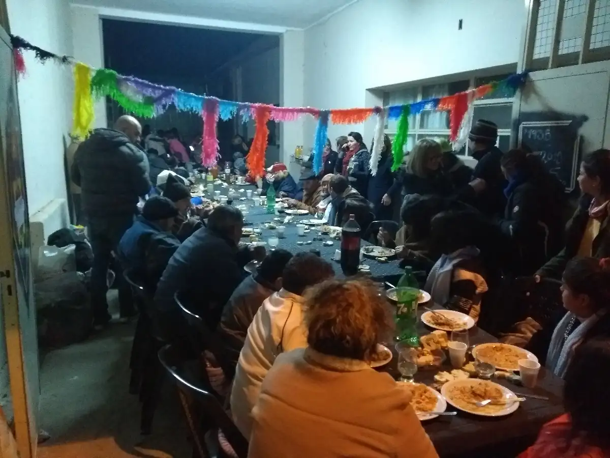 La EFO fue el refugio para la cena de los “sin techo”   