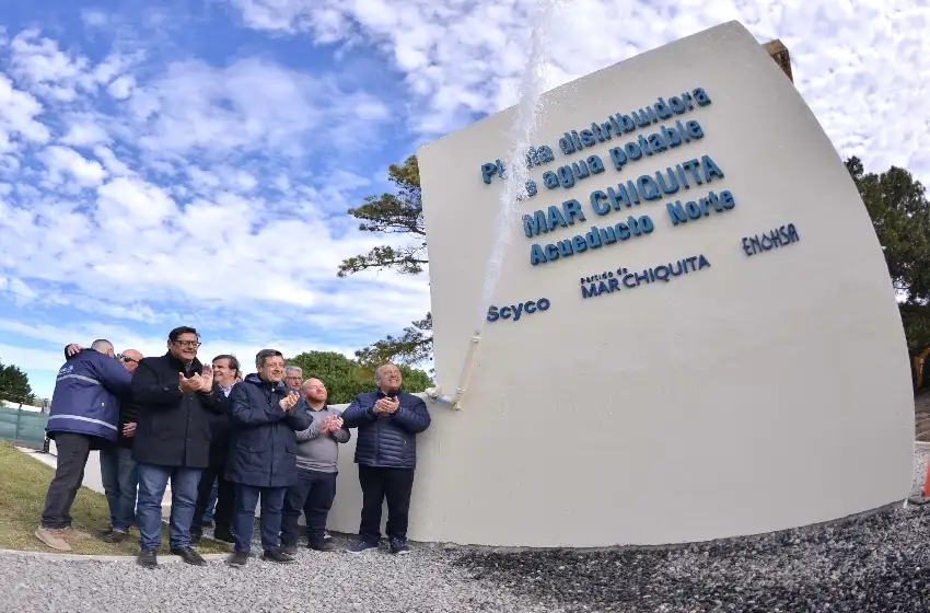 Con la presencia de la comunidad, inauguraron el acueducto Santa Clara del Mar - Mar Chiquita