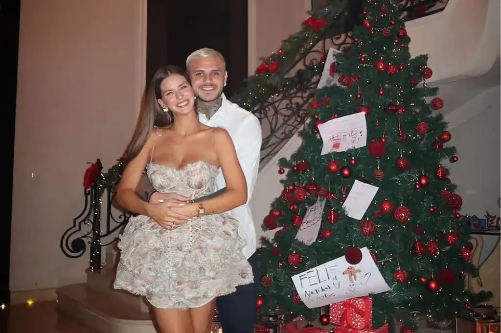 Mauro Icardi junto a la China Suárez