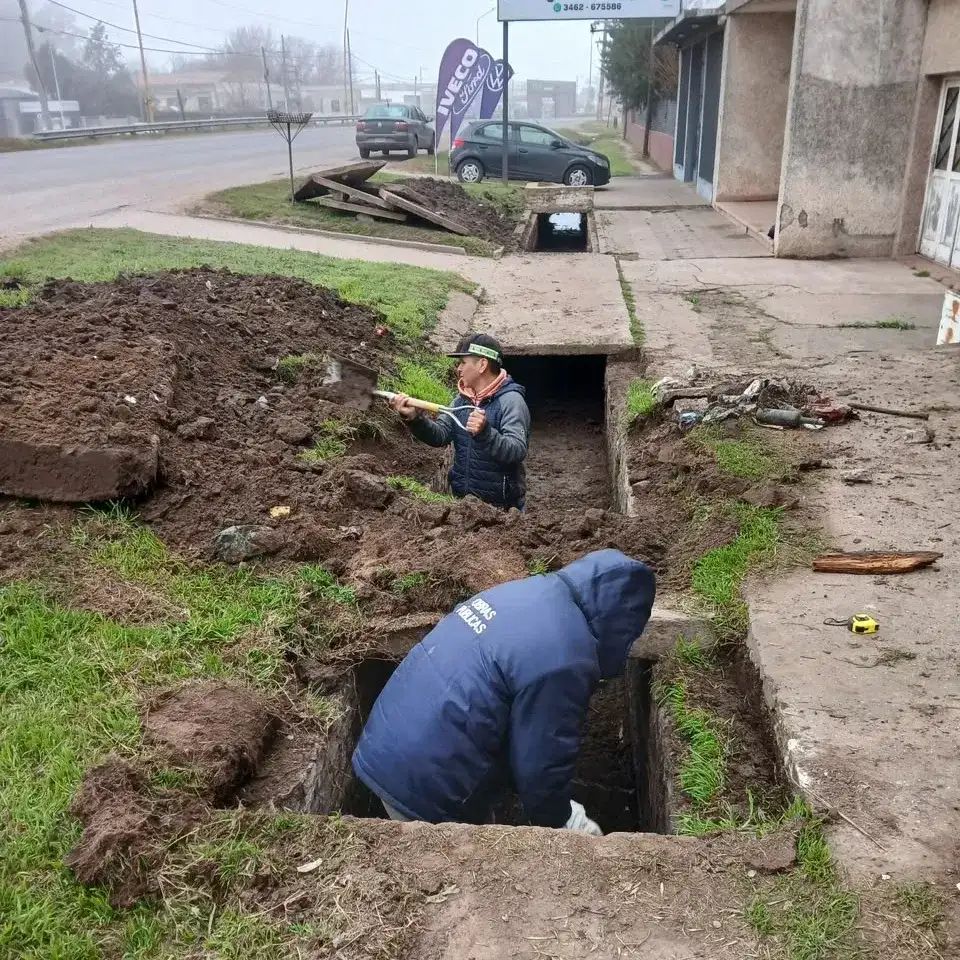 Esta semana las tareas se concentraron a la vera de la ruta 33.