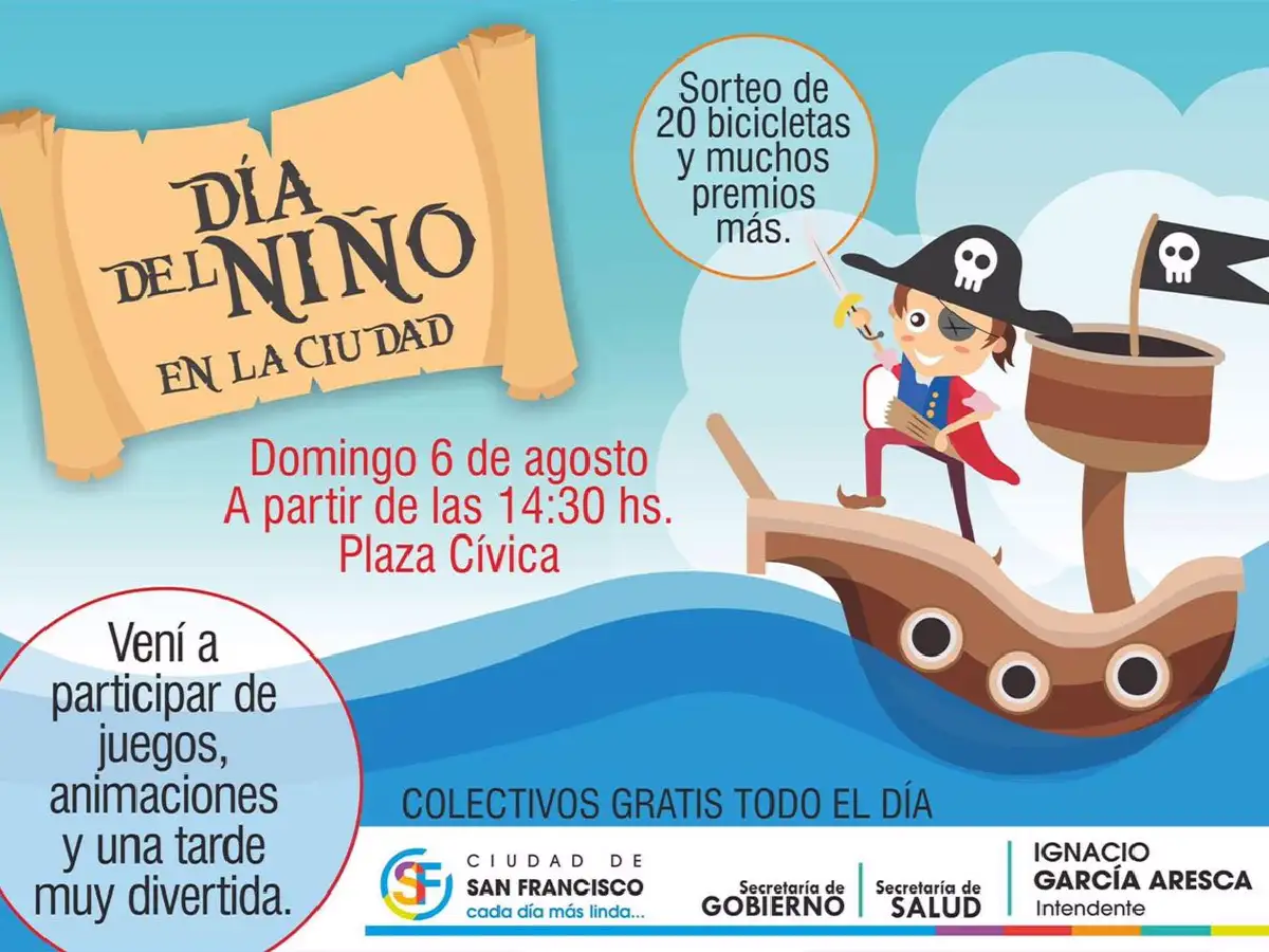 Trasporte será gratuito para la fiesta de los niños en la Plaza Cívica 