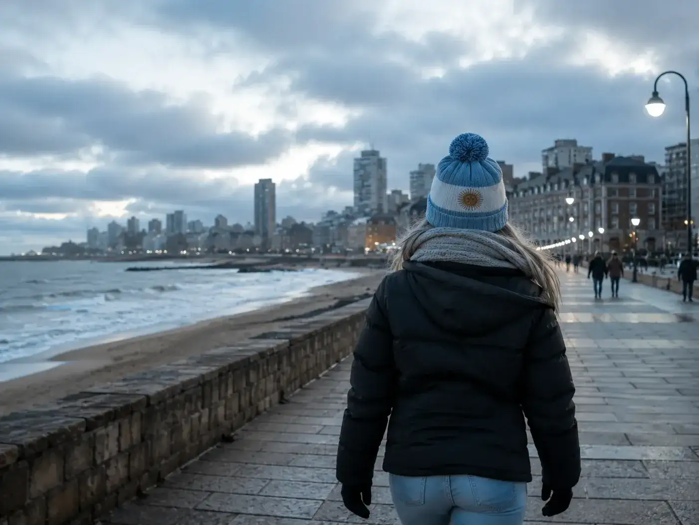 Domingo fresco, sin lluvias y con algunas nubes en Mar del Plata