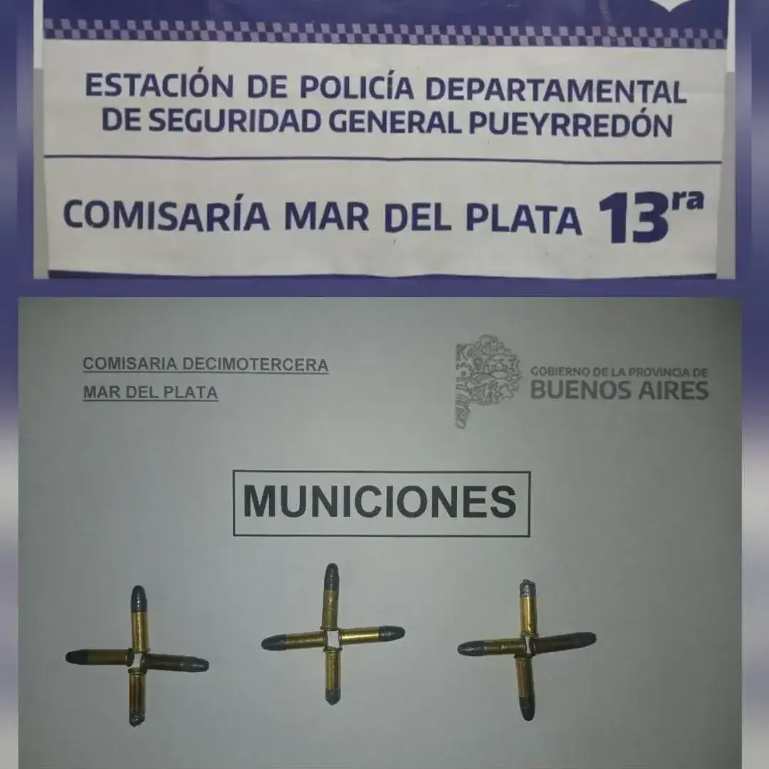 Allanamiento por amenazas agravadas y daños: Secuestran 12 municiones