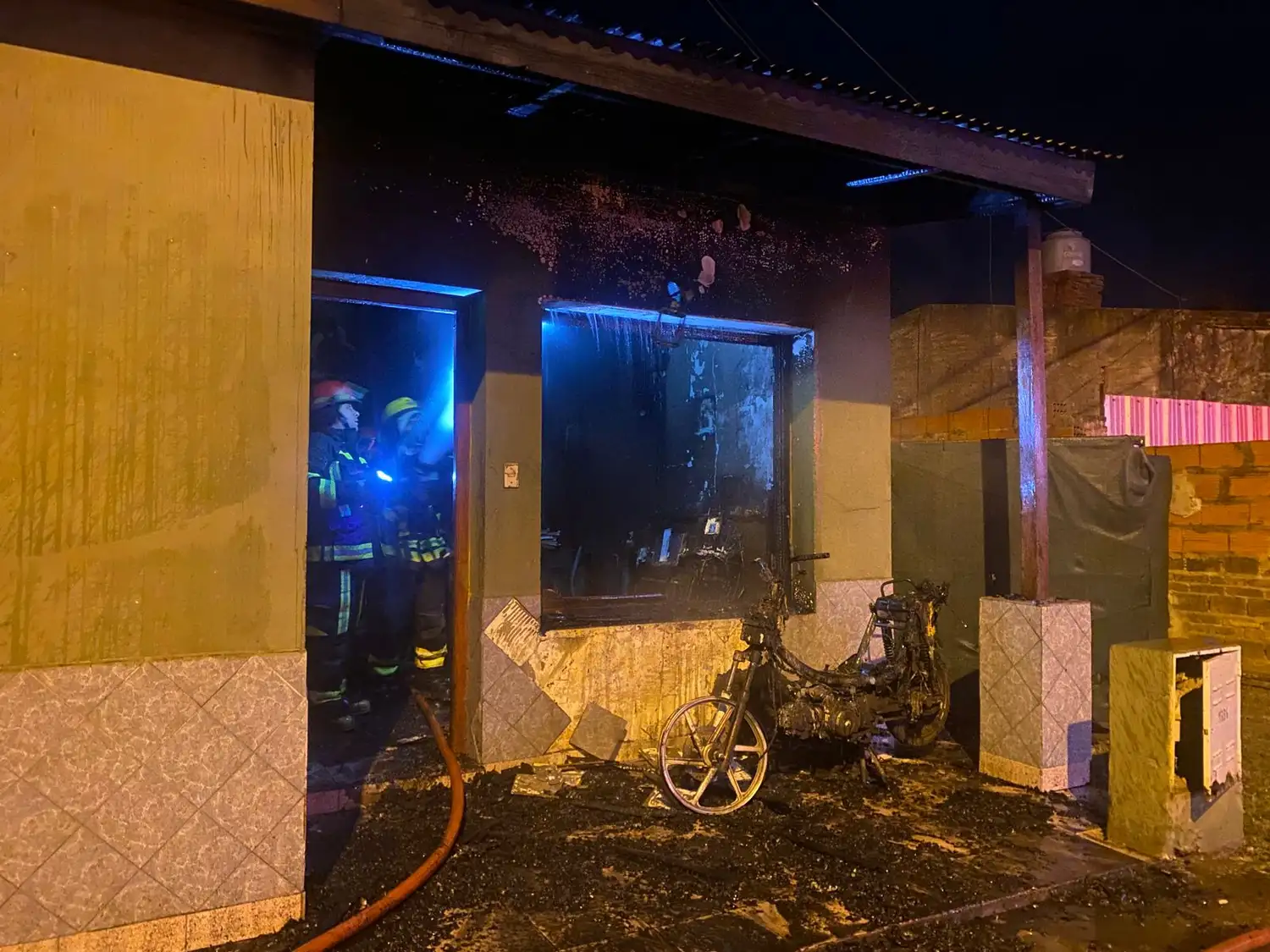 Importantes daños sufrió el inmueble.