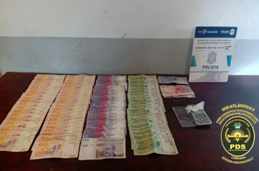 Manejaba a gran velocidad, con cocaina y 57 mil pesos en su poder