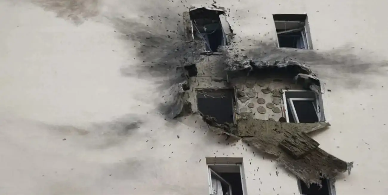 Edificio impactado en Moscú. Crédito: NA