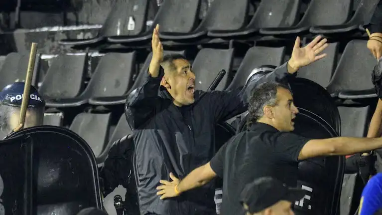 Los incidentes tuvieron lugar en el entretiempo del partido con Gimnasia.
