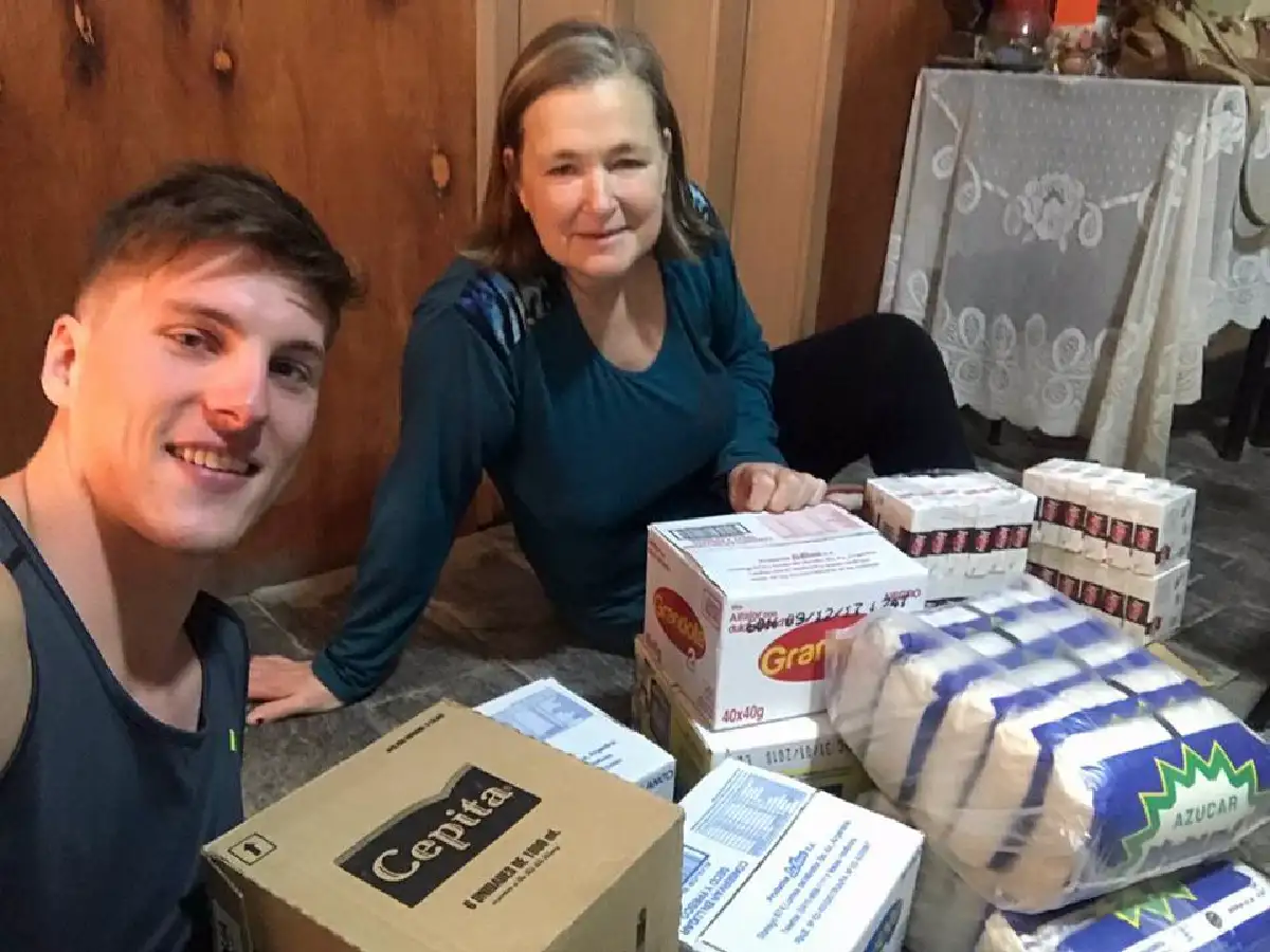 Serrano y un gesto solidario 