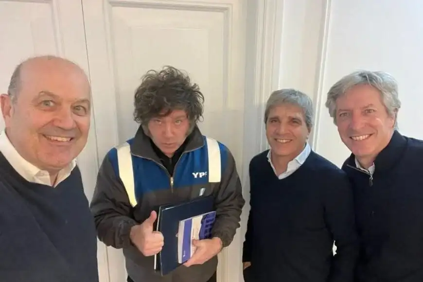 Milei, Sturzenegger, Caputo y Santiago Bausili