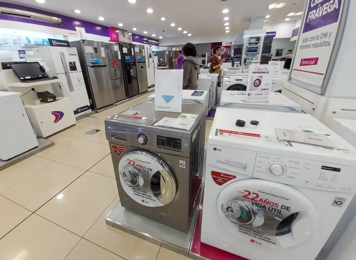 El mercado de electrodomésticos en Argentina se recupera a doble dígito.