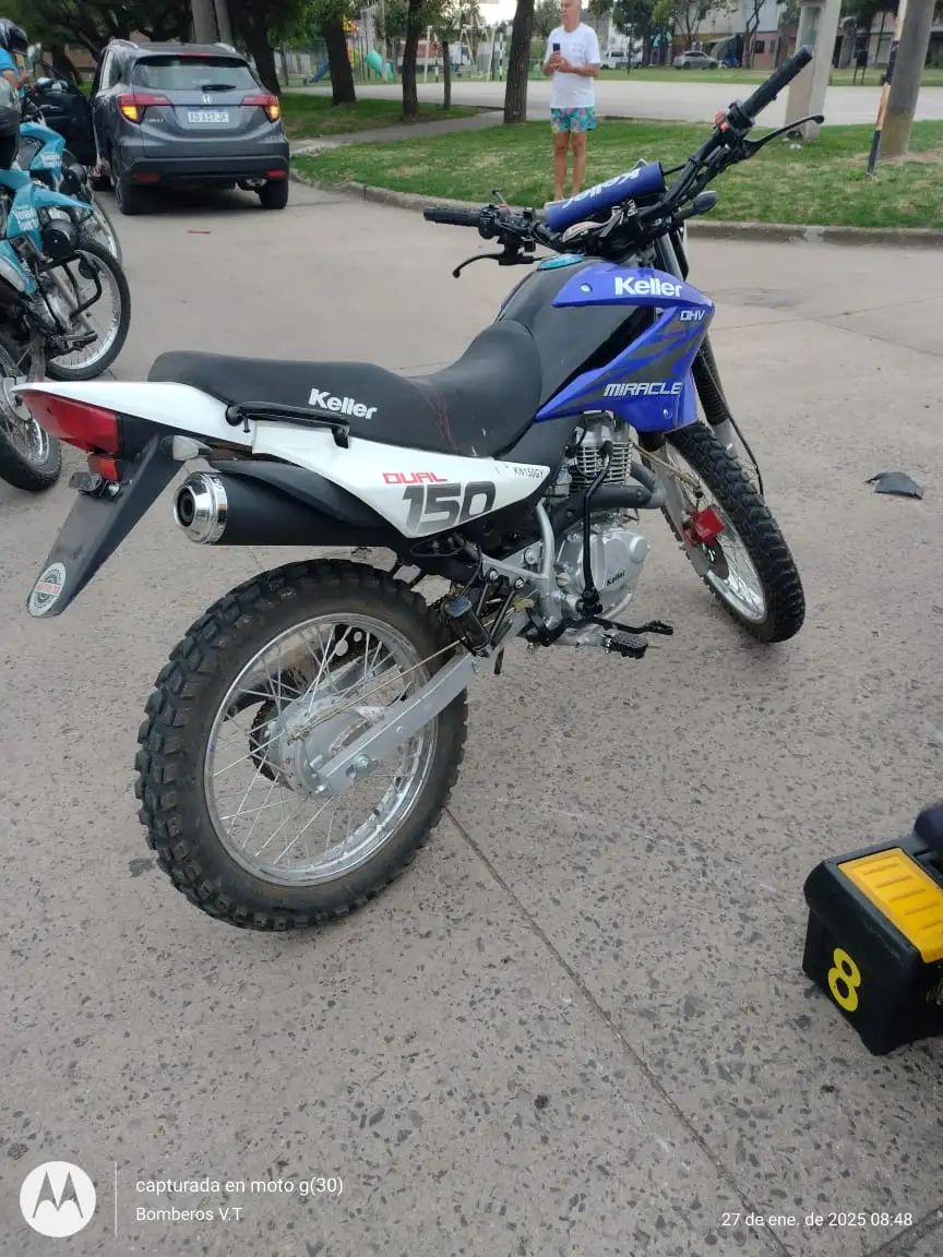 Moto accidente