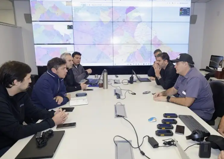 La reunión de emergencia se realizó en el Centro Operativo de Puente 12, La Matanza.