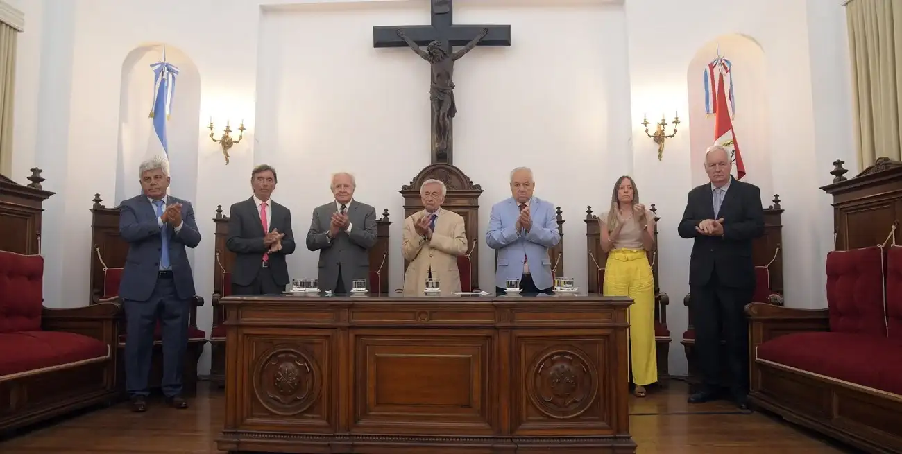 Baclini, Erbetta, Spuler, Falistocco, Gutiérrez, Zabalza y Weder, actuales integrantes de la Corte.