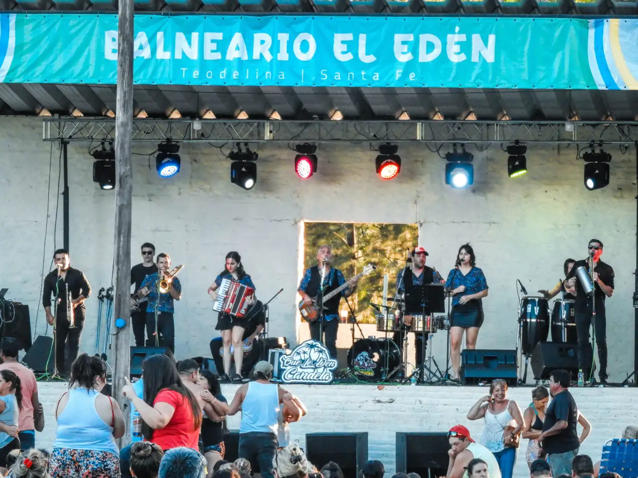 “Que de den Candela” pasó por el Balneario El Edén