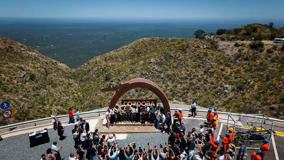 El acto de rehabilitación de este jueves, en el nuevo mirador agregado al tramo