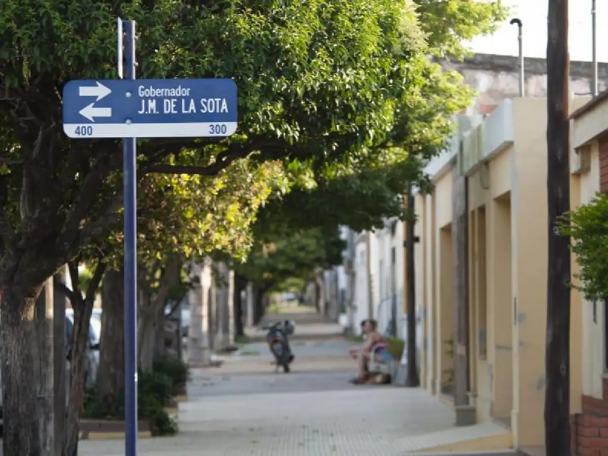 Primera calle "De la Sota" en Córdoba