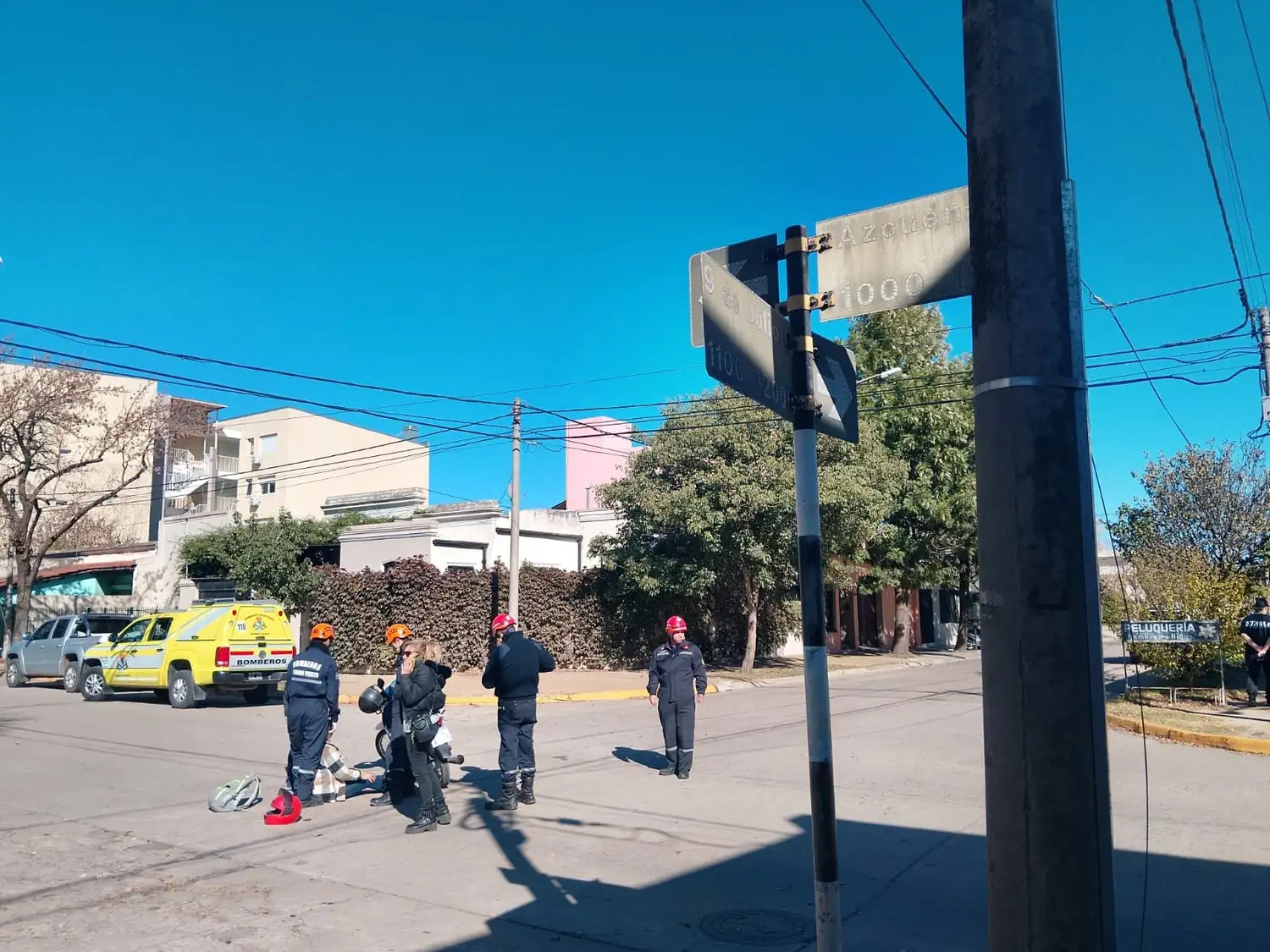 Una de las motociclistas se llevó la peor parte. Foto. BVVT