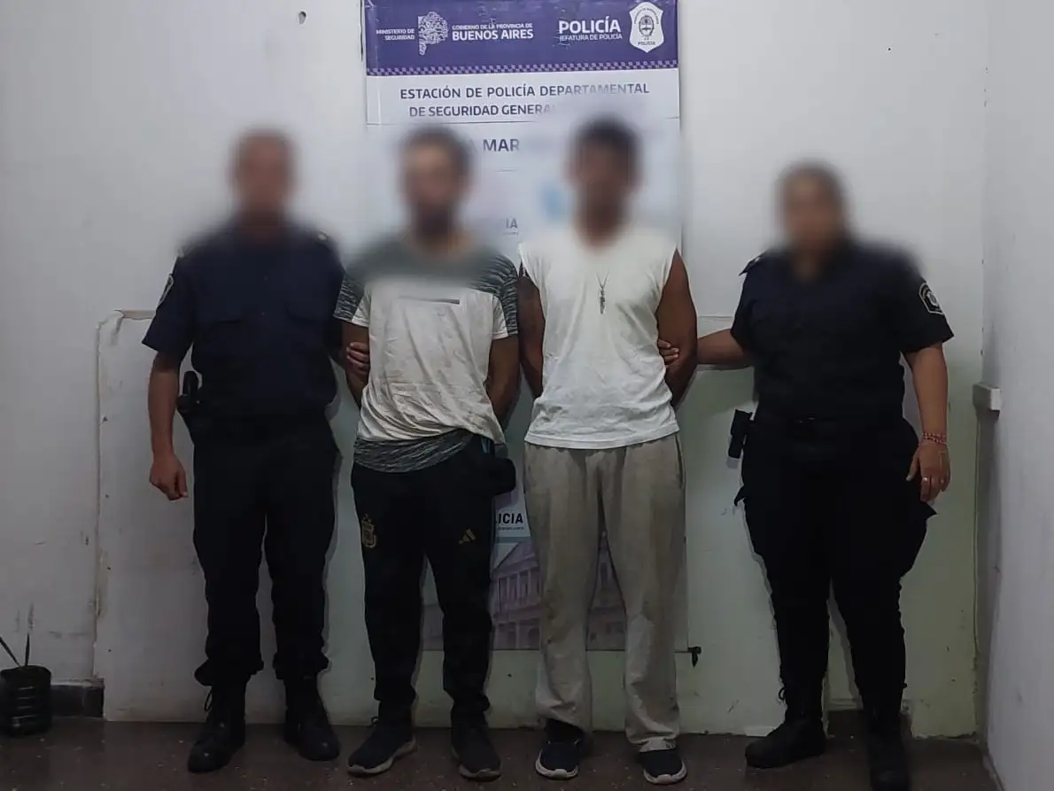 Ambos detenidos fueron aprehendidos en Jujuy entre San Martín y Rivadavia.
