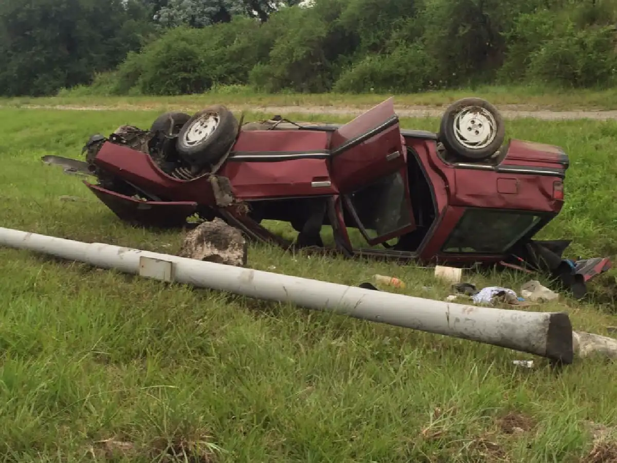 Una familia se accidentó en la Autopista Córdoba-Carlos Paz