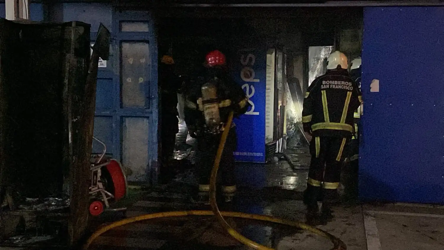 En el lugar actuaron cuatro dotaciones de Bomberos Voluntarios.