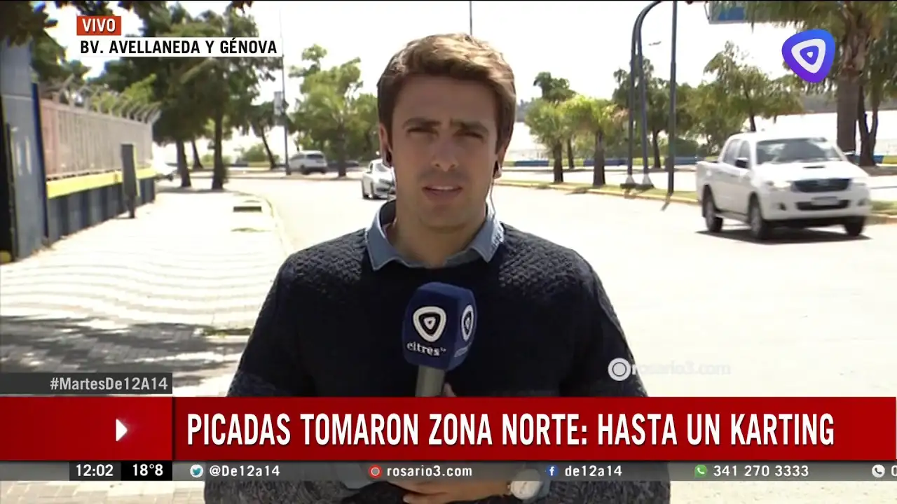 Picadas: persecución a contramano por el bulevar en Rosario