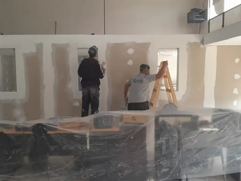 Obras en marcha en la dependencia municipal.