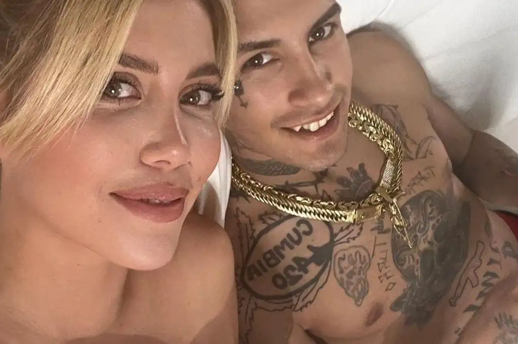 Wanda Nara negó haber pasado la noche con L-Gante y posteó sensuales fotos con Mauro Icardi en Argentina.