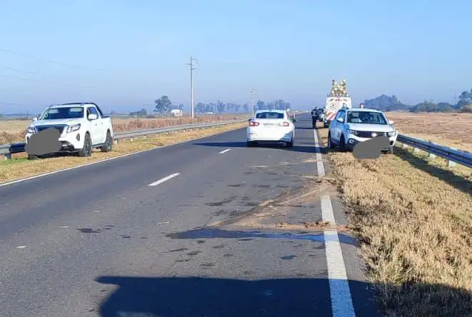 Ruta 19: un choque entre dos autos ocurrió a la altura de La Francia